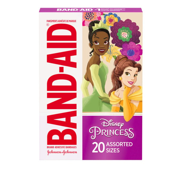 First Aid BAND-AID Bandages For Kids, Disney Princesses, Assorted hero