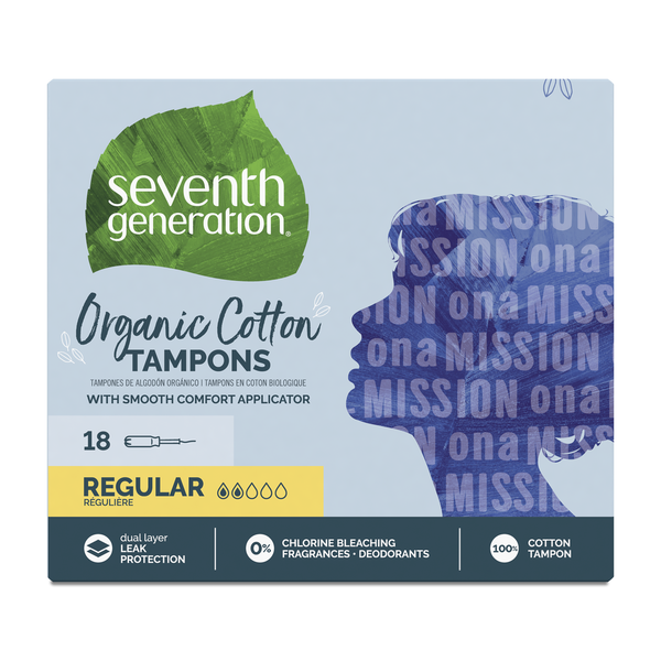 Feminine Care Seventh Generation Tampons Regular Absorbency hero