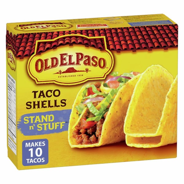 Latino Foods Old El Paso Stand n' Stuff Taco Shells, Gluten Free hero