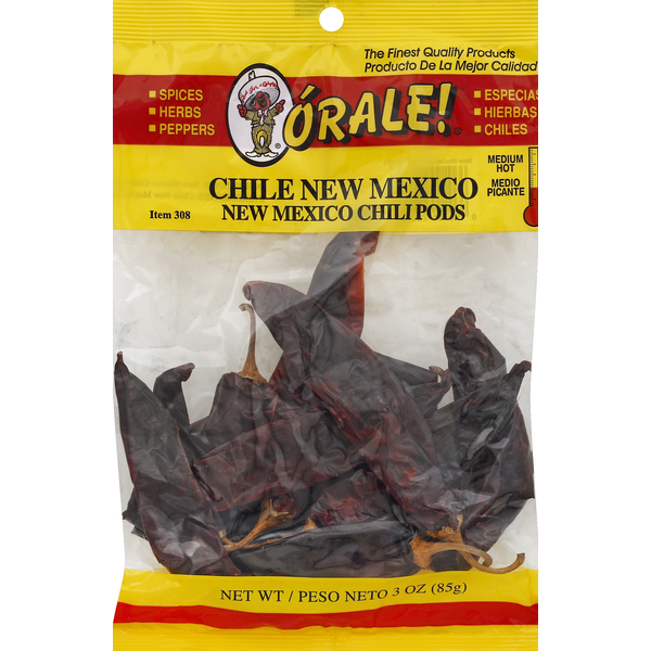 Spices & Seasoning ÓRALE! Chili Pods, New Mexico, Medium Hot hero