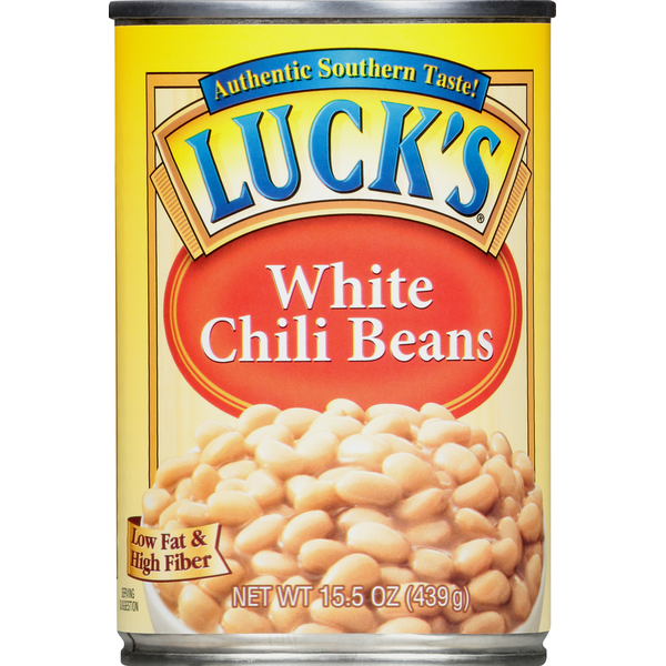 Canned Meals & Beans Luck's Chili Beans, White hero