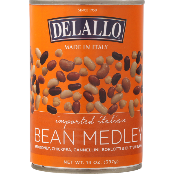 Canned Meals & Beans DeLallo Bean Medley, Imported Italian hero