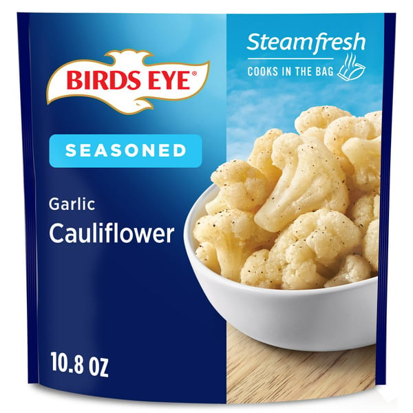 Frozen Produce Birds Eye Steamfresh Seasoned Garlic Cauliflower Frozen Vegetables hero