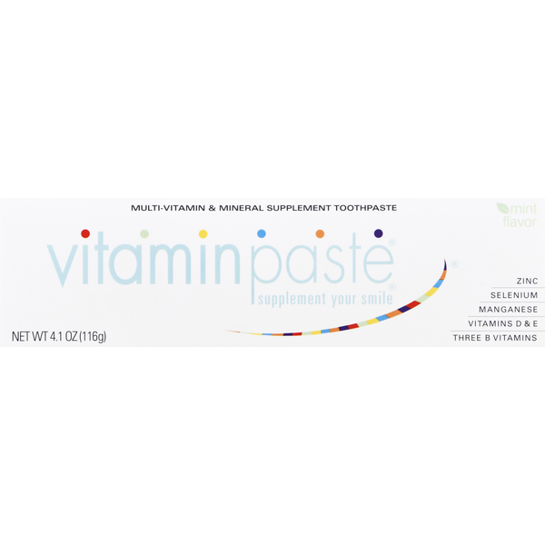 Oral Hygiene Vitaminpaste Toothpaste, Mint Flavor hero