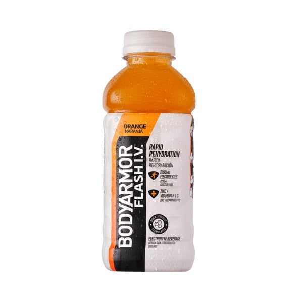 Energy & Sports Drinks BODYARMOR Flash IV Orange Electrolyte Hydration Sports Drink hero