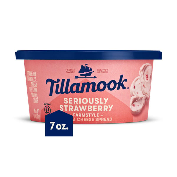 Other Creams & Cheeses Tillamook Seriously Strawberry Cream Cheese Spread hero