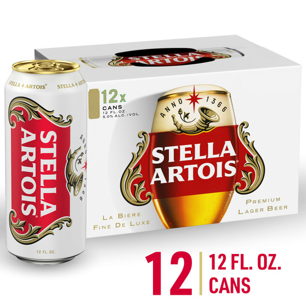 Beers & Coolers Stella Artois Premium Lager Beer Cans hero