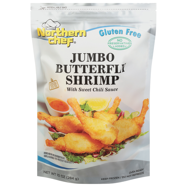 Frozen Meat & Seafood Northern Chef Butterfly Shrimp, Jumbo hero