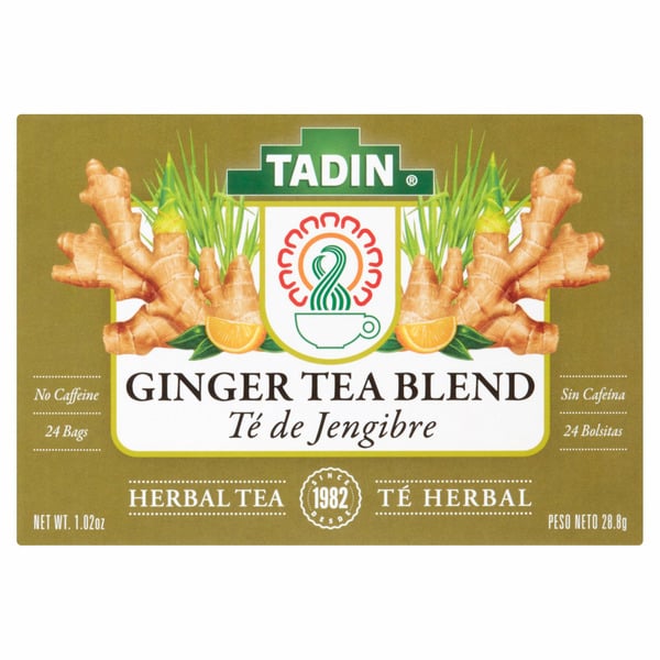 Tea Tadin Ginger Blend Herbal Tea Bags hero