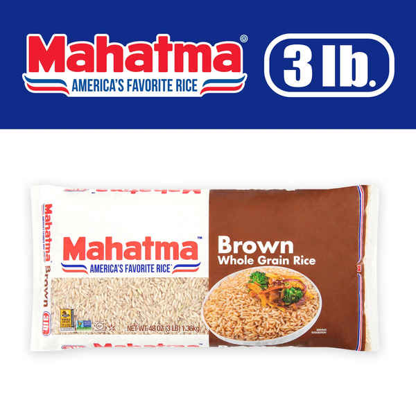 Grains, Rice & Dried Goods Mahatma Brown Rice, Whole Grain hero