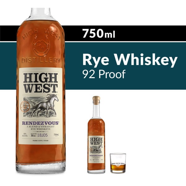 Whiskey High West Rendezvous Whiskey Bottle hero