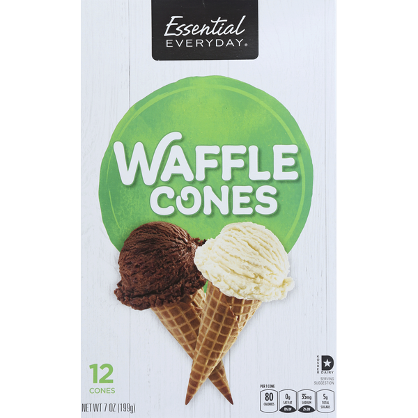 Ice Cream Toppings Essential Everyday Waffle Cones hero