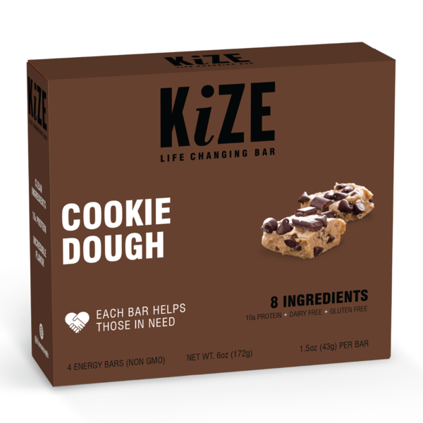 KiZE Bar Cookie Dough, Multipack hero