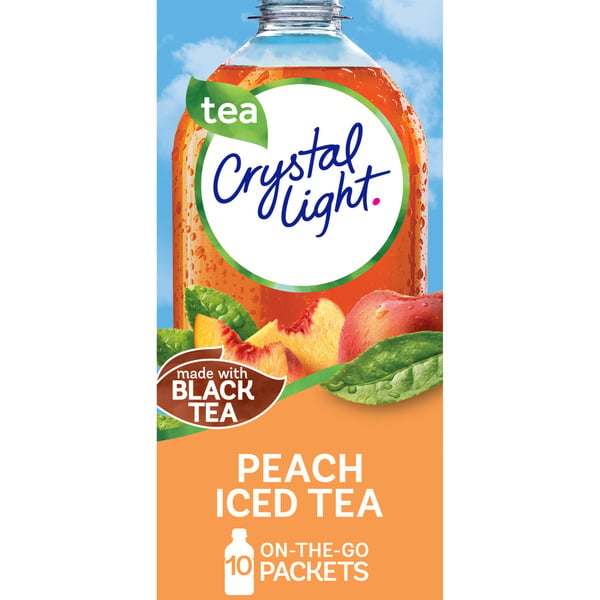 Cocoa & Drink Mixes Crystal Light Peach Iced Tea Artificially Flavored Powdered Drink Mix hero