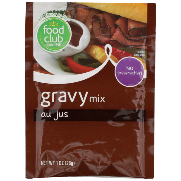 Prepared Meals Food Club Au Jus Gravy Mix hero