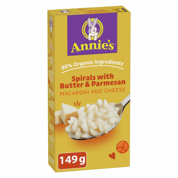 Natural Value Annie's Macaroni & Cheese Spirals with Butter & Parmesan hero