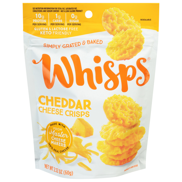 Chips & Pretzels Whisps Cheddar Cheese Crisps hero