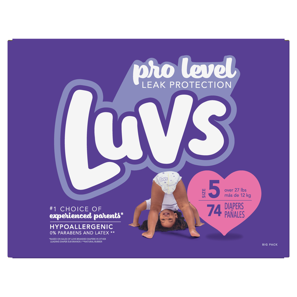 Diapers & Wipes Luvs Size 5 Diapers hero