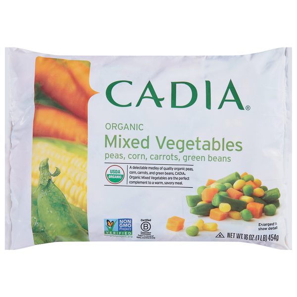 Frozen Produce CADIA Organic Mixed Vegetables hero