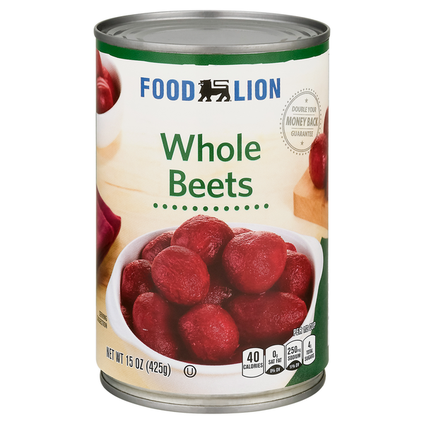 Canned & Jarred Vegetables Food Lion Beets, Whole hero