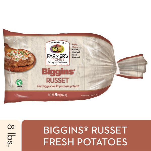 Farmer's Promise BIGGINS® Russet Potatoes hero