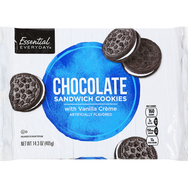 Cookies & Cakes Essential Everyday Sandwich Cookies, Chocolate hero