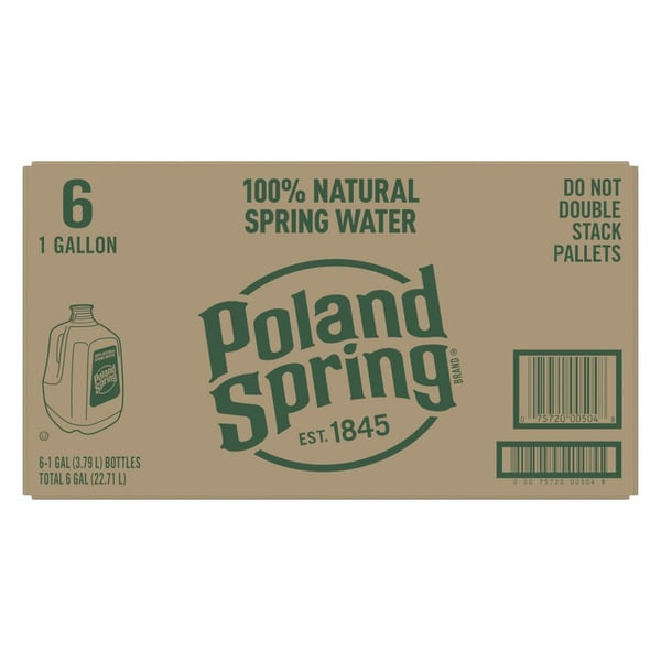 Water, Seltzer & Sparkling Water Poland spring 100% Natural Spring Water hero