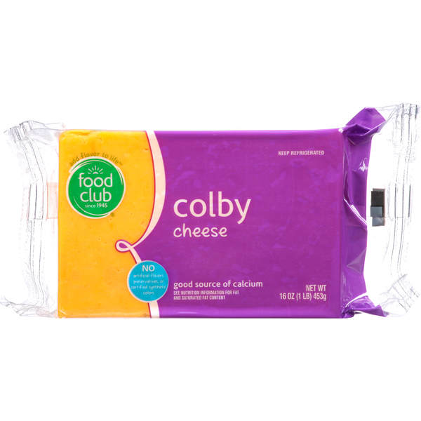 Packaged Cheese Colby Cheese hero