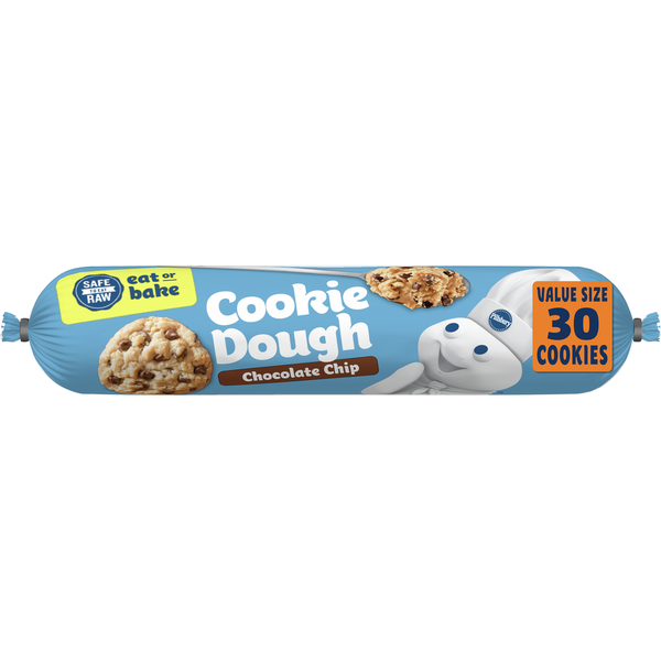 Doughs, Gelatins & Bake Mixes Pillsbury Eat or Bake Chocolate Chip Cookie Dough hero