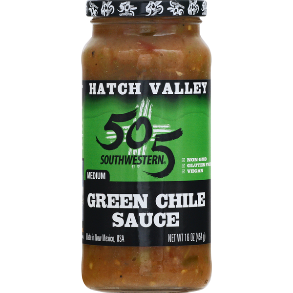 Condiments 505 Southwestern Hatch Valley Medium Green Chile Sauce hero