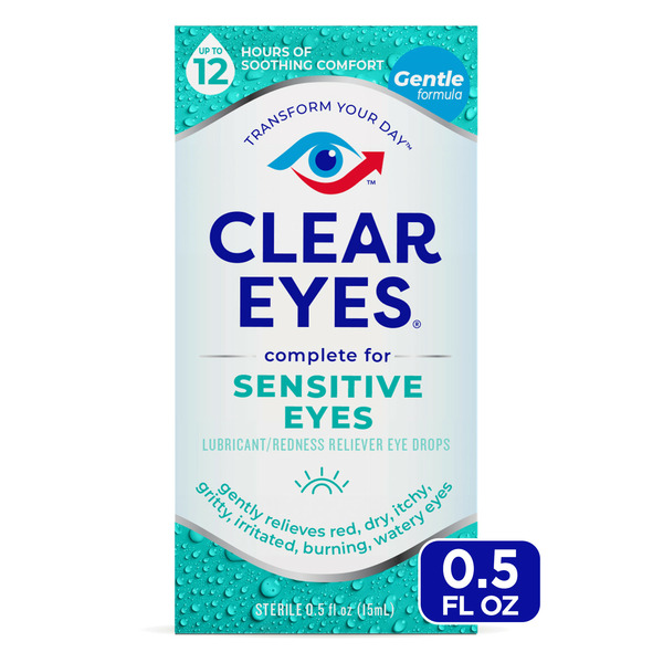 Eye & Ear Care Clear Eyes Eye Drops Sensitive Eyes hero