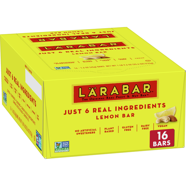 Energy & Granola Bars LÄRABAR Lemon Bar, Gluten Free Vegan Fruit & Nut Bar hero