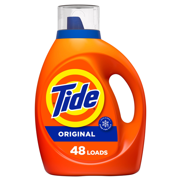 Laundry Tide Liquid Laundry Detergent, Original, 63 fl oz, 48 Loads hero