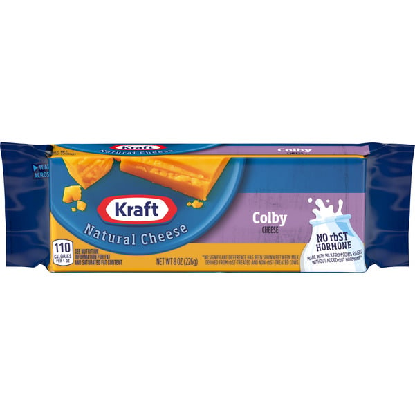 Packaged Cheese Kraft Colby Cheese, oz Block hero