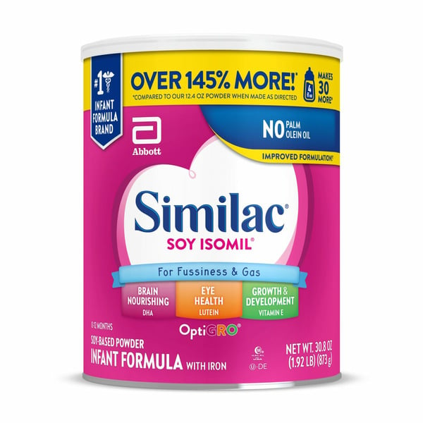 Baby Food & Formula Similac Soy Isomil For Fussiness and Gas Infant Formula with Iron Powder hero