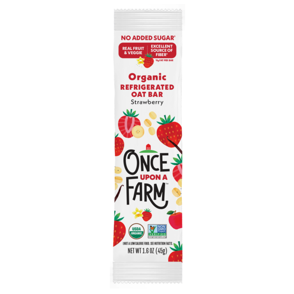 Once Upon a Farm Refrigerated Oat Bar Strawberry hero