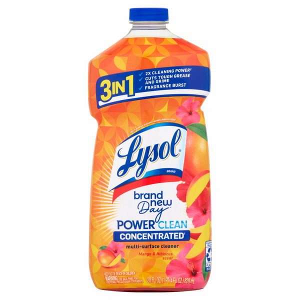 Lysol Brand New Day Power Clean Mango & Hibiscus Scent Multi-surface Cleaner hero