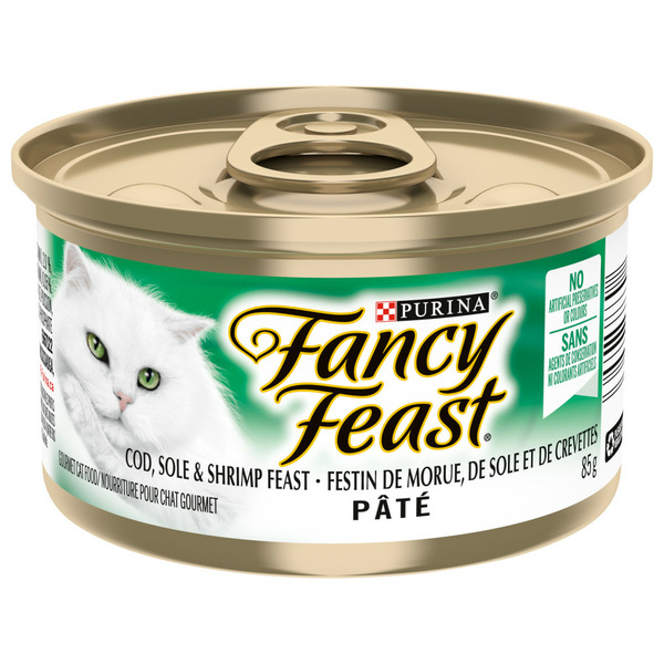 Cat Food & Care Fancy Feast Dishware Pâté Cod, Sole & Shrimp Feast hero