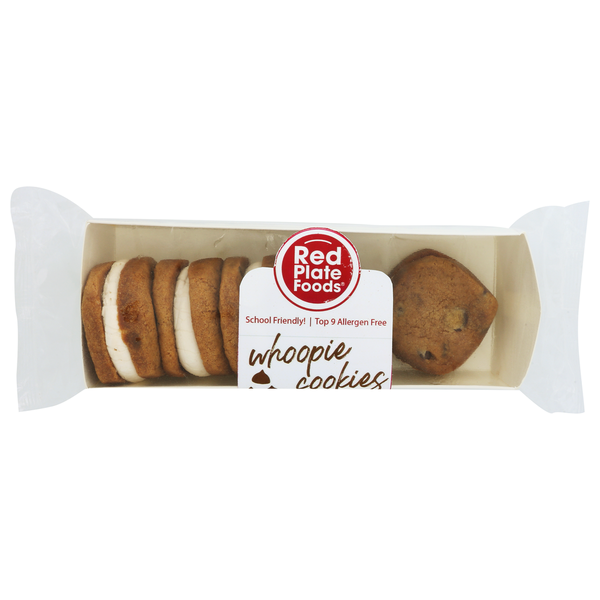 Bakery Desserts Red Plate Foods Chocolate Chip Whoopie Cookies, 5Ct I Free From Top Allergens+Vegan+Gluten-Free+ hero