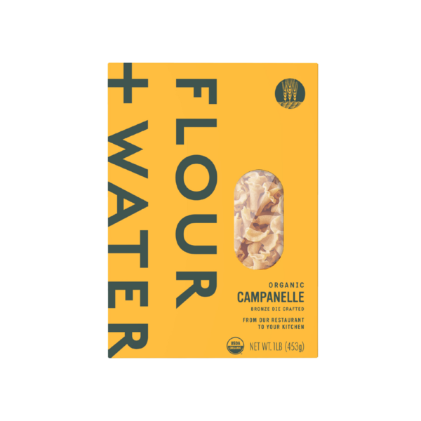 Spices & Seasonings Flour + Water Organic Bronze Die Cut Campanelle hero