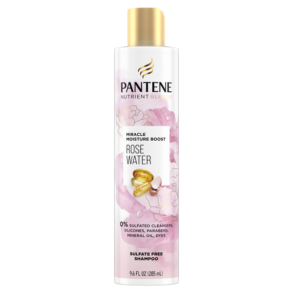 Hair Care Pantene Nutrient Blends Miracle Moisture Boost Rose Water Shampoo for Dry Hair hero