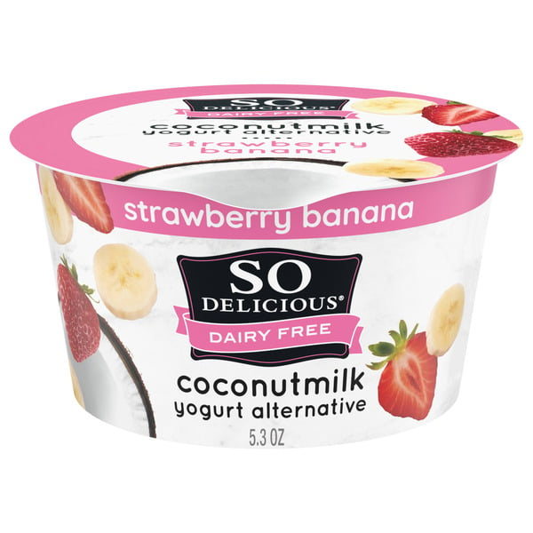 Nutmilk & Dairy Free So Delicious Dairy Free Coconut Milk Strawberry Banana hero