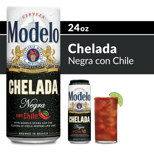 Beers & Coolers Modelo Chelada Negra Con Chile Mexican Import Flavored Beer Can hero