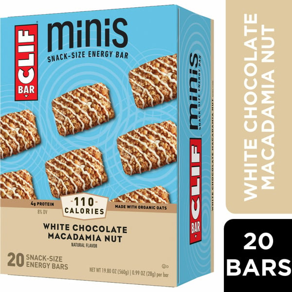 Energy & Granola Bars CLIF BAR White Chocolate Macadamia Nut Flavor Mini Snack-Size Energy Bars hero