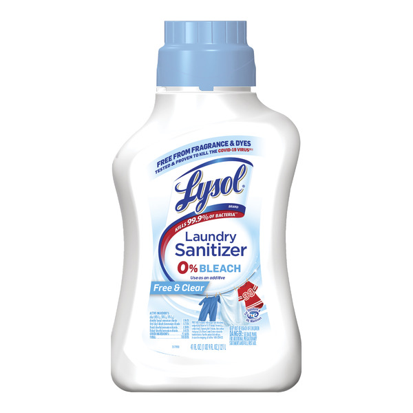 Laundry Lysol Laundry Sanitizer Additive Clothes & Linens, Free & Clear hero