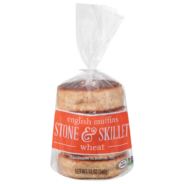 Breads Stone & Skillet English Muffins, Wheat hero