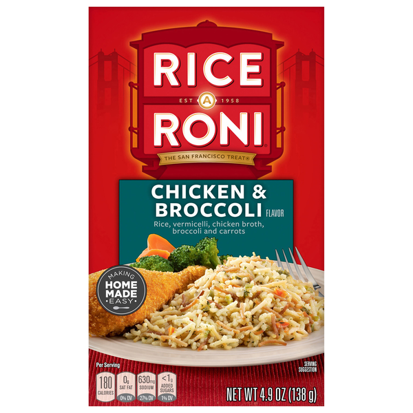 Instant Foods Rice-A-Roni Food Mix, Chicken & Broccoli Flavor hero