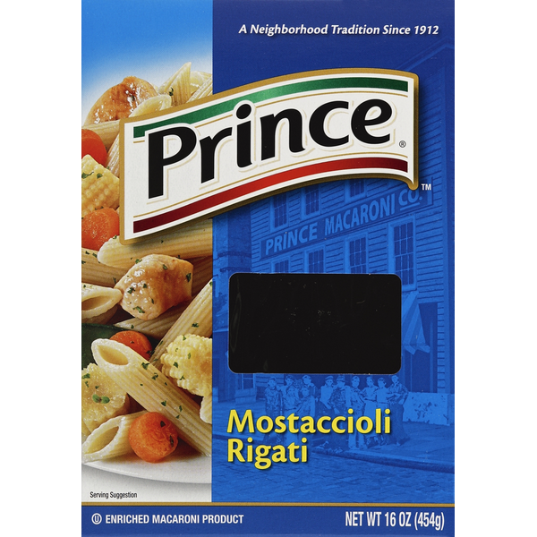 Dry Pasta Prince Mostaccioli Rigati hero