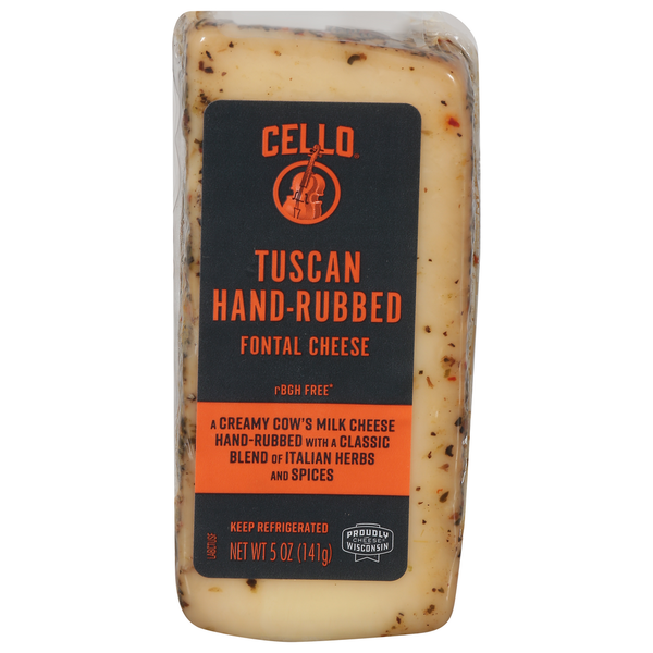 Specialty Cheeses Cello Cheese, Fontal, Tuscan Hand-Rubbed hero