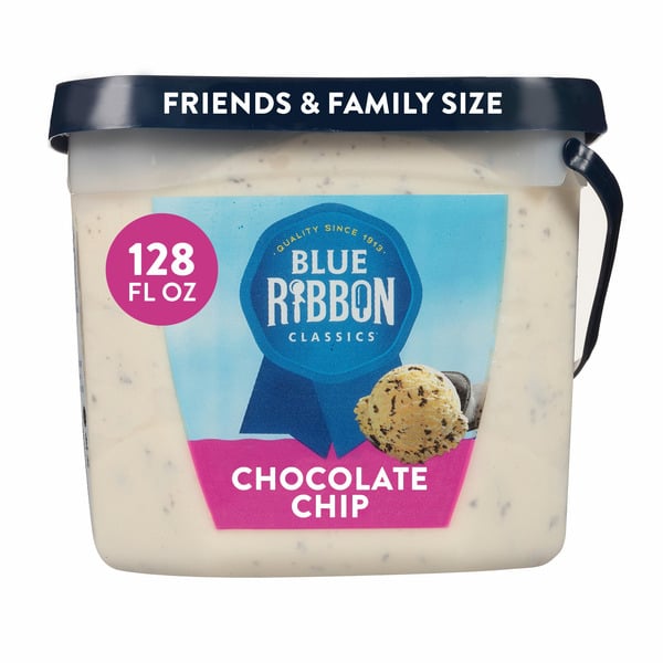 Ice Cream & Toppings Blue Ribbon Classics Chocolate Chip Frozen Dessert Pail hero